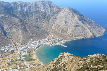 Fototapeta premium Kamares View from Saint Simeone Monastery, Sifnos