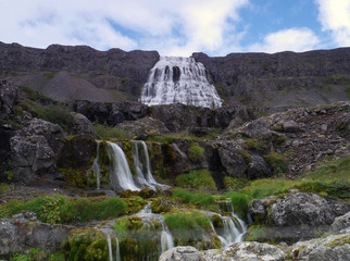 Wasserfall Dynjandi in den Westfjorden in Island
