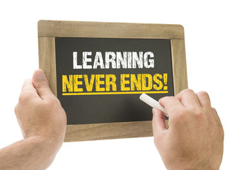 Hand writing Learning never ends!
