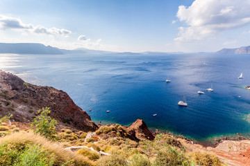 Caldera view, Santorini island, Greece