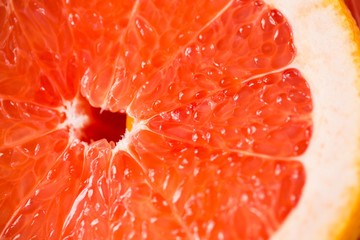 Close-up of sliced blood orange