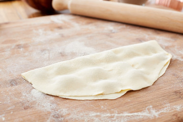 Fototapeta na wymiar Making handmade ravioli pasta