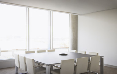 office interior with table and chairs