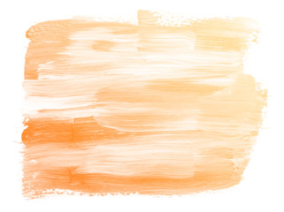 Abstract orange watercolor on white background.This is watercolor splash.It is drawn by hand.