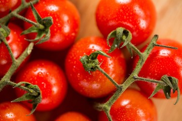 Close-up of fresh cherry tomatoes