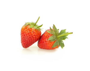 Fresh strawberry isolated on white background