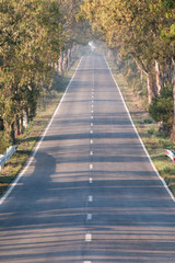 Long straight road