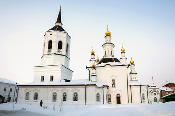 Fototapeta na wymiar Aleksiyevskiy Monastery of the Mother of God in Tomsk