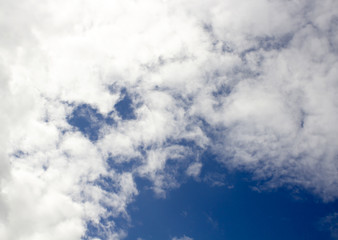 Obraz premium blue sky with cloud closeup