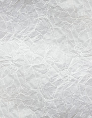 White crumpled paper, for backgrounds or textures