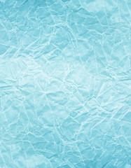 Blue crumpled paper, for backgrounds or textures