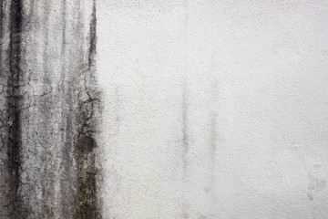 White concrete walls dirty surfaces