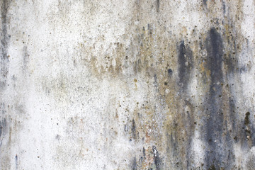 White concrete walls dirty surfaces