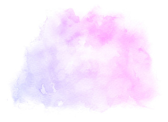 Fototapeta premium Abstract pink watercolor on white background.This is watercolor splash.It is drawn by hand.