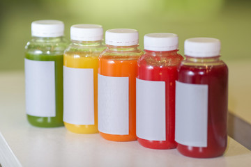 Fresh juice mix fruit and vegetables, healthy drinks