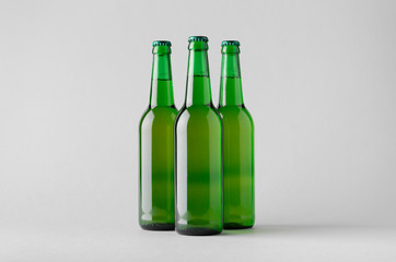 Beer Bottle Mock-Up - Three Bottles