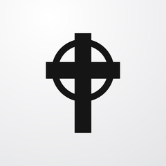 Obraz premium christian cross icon illustration