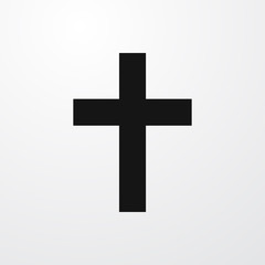 christian cross icon illustration