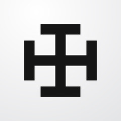 Obraz premium cross icon