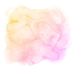 Obraz na płótnie Canvas Abstract pink watercolor on white background.This is watercolor splash.It is drawn by hand.
