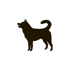 Dog icon vector