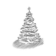Hand Drawn Christmas Tree