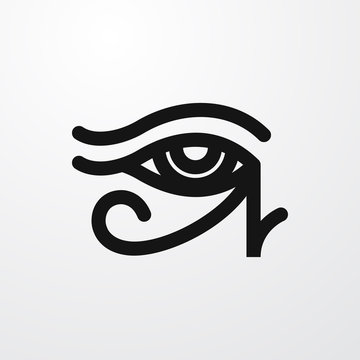 egypt eye icon illustration