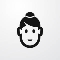 monk icon illustration