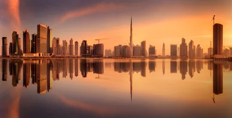 Fotobehang Business bay of Dubai, UAE © boule1301
