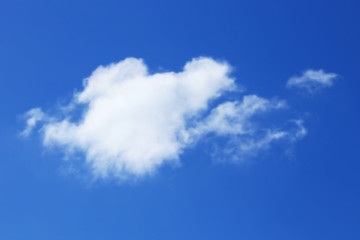 white clouds in the blue sky