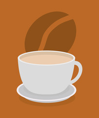 Delicious coffee cup icon vector illustration graphic design