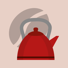 Delicious coffee kettle icon vector illustration graphic design