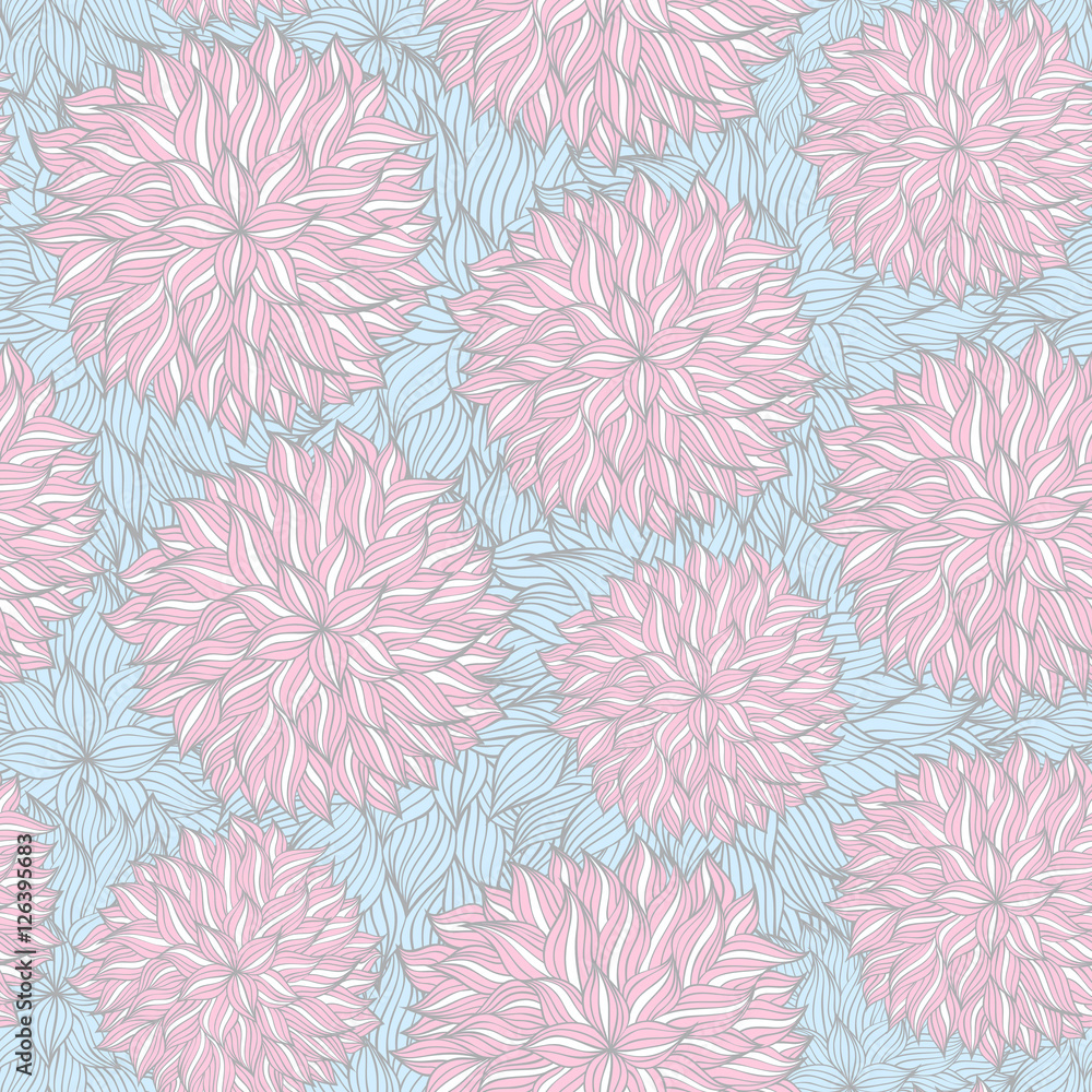 Canvas Prints floral seamless pattern.