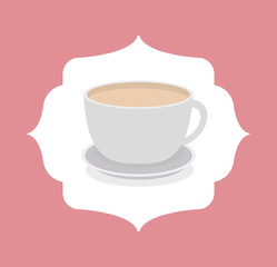 Delicious coffee cup icon vector illustration graphic design