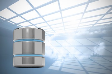 Composite image of cloud storage icon