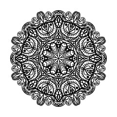 Mandala. Ethnic decorative elements. Hand drawn background. Oriental