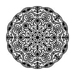 Mandala. Ethnic decorative elements. Hand drawn background. Oriental