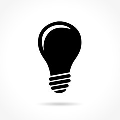 lightbulb icon on white background