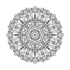 Mandala. Ethnic decorative elements. Hand drawn background. Oriental