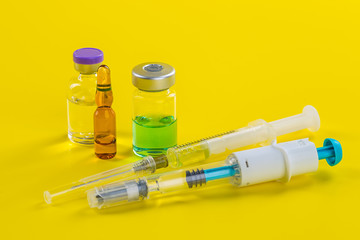 Selection of different pills in form of tablets and capsules