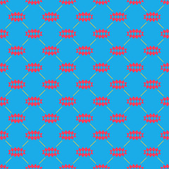Oval of rhombuses, line seamless pattern 49.10