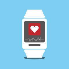 Wearable mobile technology icon vector illustration graphic design