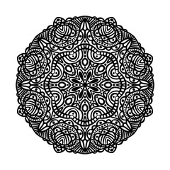 Fototapeta premium Mandala. Ethnic decorative elements. Hand drawn background. Oriental