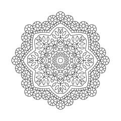 Mandala. Ethnic decorative elements. Hand drawn background. Oriental