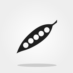 Peas icon in trendy flat style isolated on color background. Vegetables symbol for your design, logo, UI. Vector illustration, EPS10.