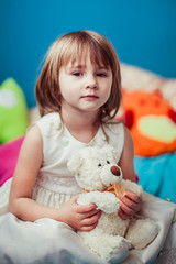 nice portrait of a beautiful and lovely little girl