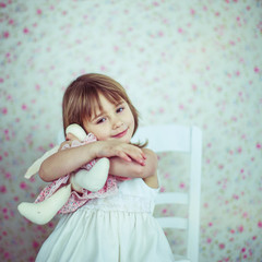 nice portrait of a beautiful and lovely little girl