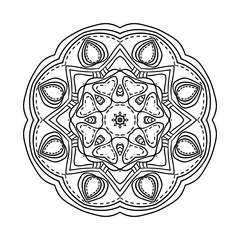Mandala. Ethnic decorative elements. Hand drawn background. Oriental