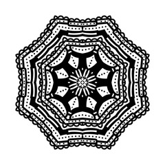 Mandala. Ethnic decorative elements. Hand drawn background. Oriental