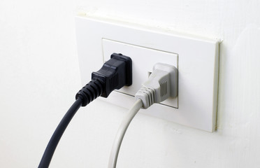 Electric plugs on power socket